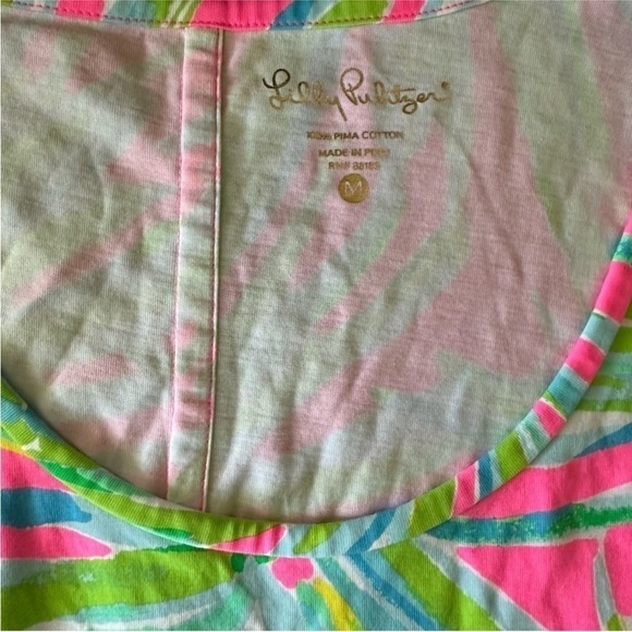 Lilly Pulitzer Beacon Tiki Shift Dress Palm Tree Pineapple Tropical Print - Picture 4 of 6